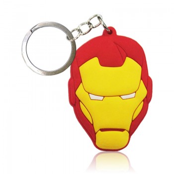 1pcs Cartoon Figure Marvel Avenger Key Chain PVC Anime Hulk Batman Key Ring Kid Toy Pendant Super Hero Keychain Holder Xmas Gift
