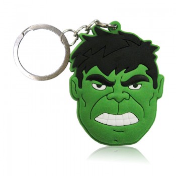 1pcs Cartoon Figure Marvel Avenger Key Chain PVC Anime Hulk Batman Key Ring Kid Toy Pendant Super Hero Keychain Holder Xmas Gift