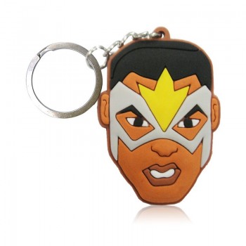 1pcs Cartoon Figure Marvel Avenger Key Chain PVC Anime Hulk Batman Key Ring Kid Toy Pendant Super Hero Keychain Holder Xmas Gift