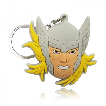 1pcs Cartoon Figure Marvel Avenger Key Chain PVC Anime Hulk Batman Key Ring Kid Toy Pendant Super Hero Keychain Holder Xmas Gift