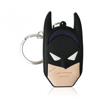 1pcs Cartoon Figure Marvel Avenger Key Chain PVC Anime Hulk Batman Key Ring Kid Toy Pendant Super Hero Keychain Holder Xmas Gift
