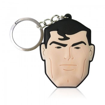 1pcs Cartoon Figure Marvel Avenger Key Chain PVC Anime Hulk Batman Key Ring Kid Toy Pendant Super Hero Keychain Holder Xmas Gift