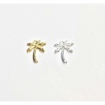 Eruifa Hot Wholesales 15*12mm Nice Coco Nut tree Palm 20pcs per bag Zinc alloy DIY Charms Pendant  Jewelry handmade DIY 2 Colors