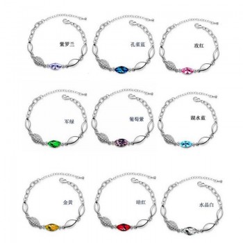 OMHXZJ Wholesale Woman Desert Light Gold AAA Zircon Crystal 18KT Platinum Necklace Earrings Bracelets Jewelry Sets  ST04-1