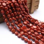 Natural Stone Beads 8-10mm Irregular Red Jasper Stone Beads For Jewelry Making Bracelet Necklace 15inches