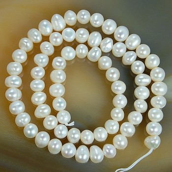 Hot Sale Natural Freshwater White Pearl Round Beads 15 4mm 6mm 8mm 9mm 10mm 11mm Free Shipping -F00070