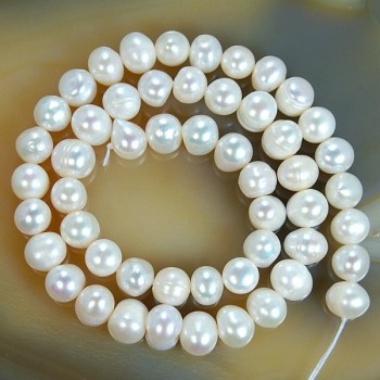 Hot Sale Natural Freshwater White Pearl Round Beads 15 4mm 6mm 8mm 9mm 10mm 11mm Free Shipping -F00070