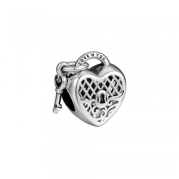 Pandulaso Woman Jewelry LOVE YOU LOCK CHARM Fit Sterling Silver Jewelry Bracelets For Woman DIY Beads For Jewelry Making