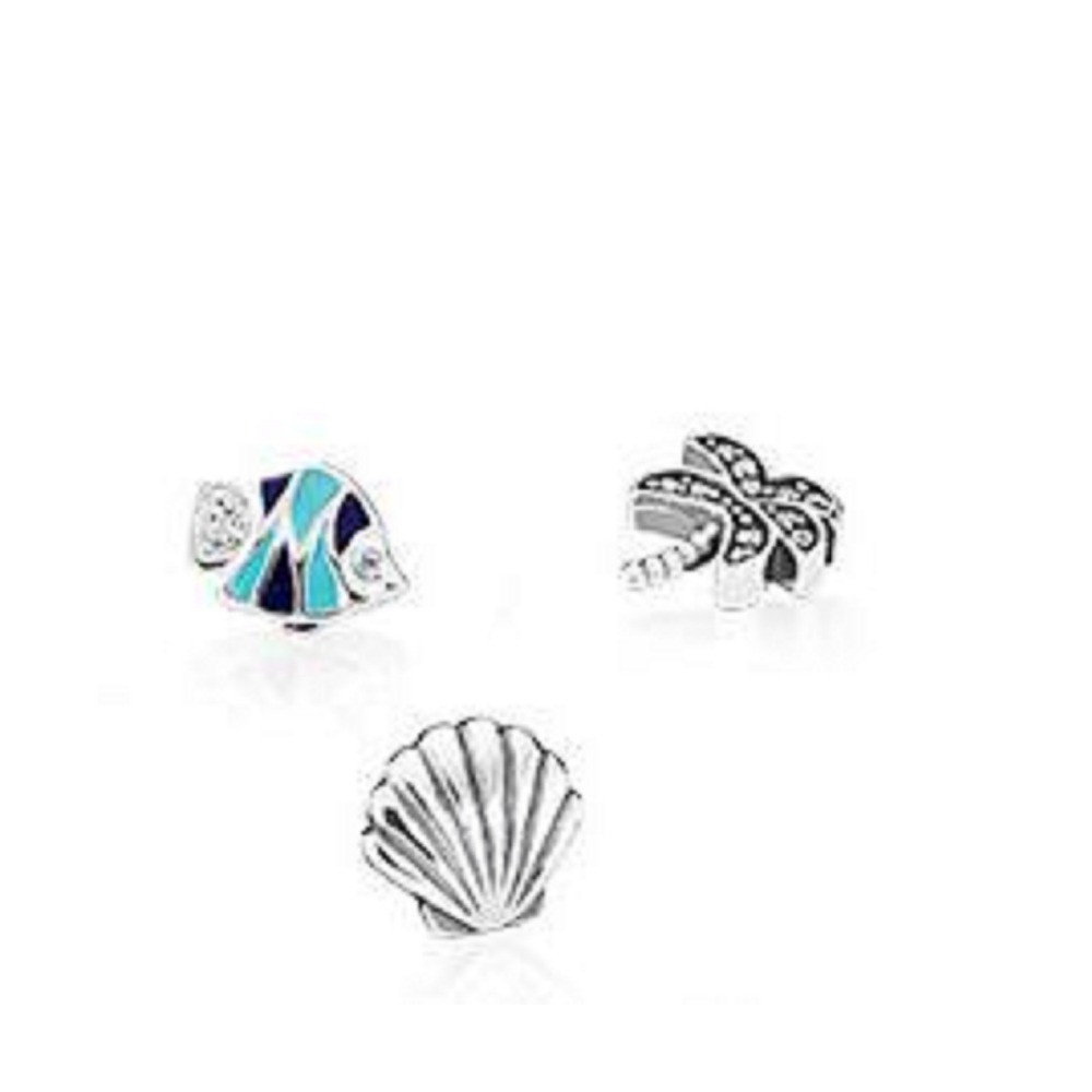 The Sea Petites Locket Charm Fit European Locket Pendants Necklace 925 Sterling-Silver-Jewelry DIY Wholesale Necklace Pendant