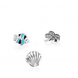 The Sea Petites Locket Charm Fit European Locket Pendants Necklace 925 Sterling-Silver-Jewelry DIY Wholesale Necklace Pendant