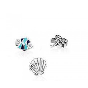 The Sea Petites Locket Charm Fit European Locket Pendants Necklace 925 Sterling-Silver-Jewelry DIY Wholesale Necklace Pendant