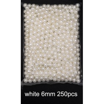 Pick Size 6-16mm ABS Pearls Imitation Pearl Beads White Beige Color Round Loose Beads for Bracelet DIY Jewelry Findings