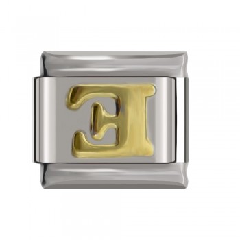 Hapiship 2018 9mm Width Original Daisy Gold 26 Letters A-Z Italian Charm Fit 9mm Bracelet Stainless Steel Jewelry Making DJ110