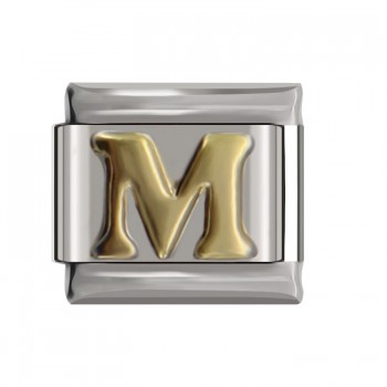 Hapiship 2018 9mm Width Original Daisy Gold 26 Letters A-Z Italian Charm Fit 9mm Bracelet Stainless Steel Jewelry Making DJ110