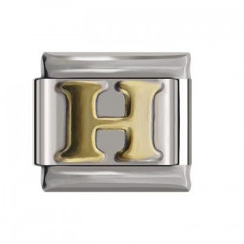 Hapiship 2018 9mm Width Original Daisy Gold 26 Letters A-Z Italian Charm Fit 9mm Bracelet Stainless Steel Jewelry Making DJ110