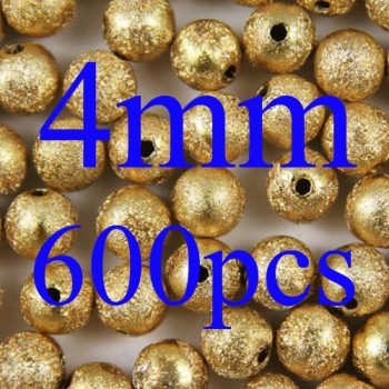 Mixed/Silver/Gold/Rainbow Stardust Acrylic Round Ball Spacer Beads Charms Findings 4/6/8/10/12/20mm For Jewelry Making Craft DIY