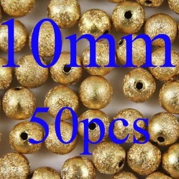 Mixed/Silver/Gold/Rainbow Stardust Acrylic Round Ball Spacer Beads Charms Findings 4/6/8/10/12/20mm For Jewelry Making Craft DIY