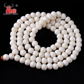 10PCS Handmade DIY Jewelry Accessorie Tibet ivory white Yak Bone loose prayer beads for jewelry making 6mm,8mm,10mm,12mm