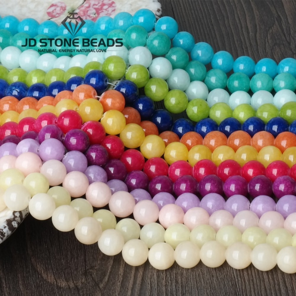 14 Colors Free Shipping Colorful Cloud Jade 4/6/8/10/12/14mm Pick Size GEM Stone Beads Accessories For Fine Jewelry Making