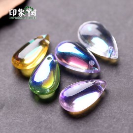 10pcs 14x8mm Cabochon TearDrop  Lampwork Mermaid Beads Bead Pendant WaterDrop Glass Beads Handmade DIY Jewelry Making 16021