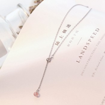 Aiersen 2018 Women Anklet S925 Silver Strawberry Crysta Gemstonel Leg Bracelet Girl Cute Anklets 925 Sliver Chain Fine Jewelry