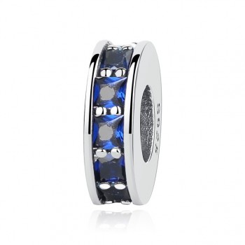 Oringinal 925 Sterling Silver Beads Charm Shining Elegance Clip Stopper Charms CZ Crystal Fit Pandora Bracelets Women Jewelry