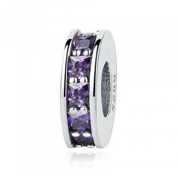 Oringinal 925 Sterling Silver Beads Charm Shining Elegance Clip Stopper Charms CZ Crystal Fit Pandora Bracelets Women Jewelry