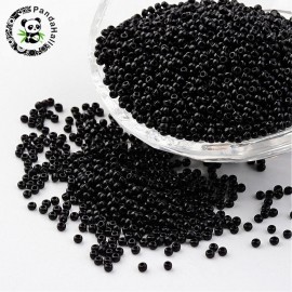 11/0 Round Glass Seed Beads Grade A Baking Varnish Opaque Colours Beads for Jewelry Making DIY,2x1.5mm, Hole: 0.3mm,50g/lot