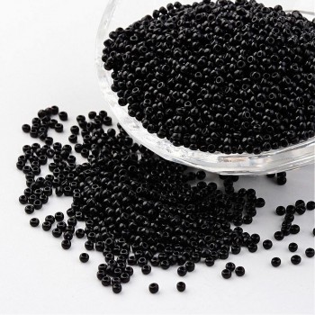 11/0 Round Glass Seed Beads Grade A Baking Varnish Opaque Colours Beads for Jewelry Making DIY,2x1.5mm, Hole: 0.3mm,50g/lot