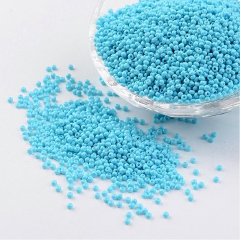11/0 Round Glass Seed Beads Grade A Baking Varnish Opaque Colours Beads for Jewelry Making DIY,2x1.5mm, Hole: 0.3mm,50g/lot