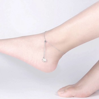 JEMMIN Atmospheric luxury 925 Sterling Silver Anklet Star Pendant Austrian Crystal New Arrival Modern Lover/Girlfriend Gift