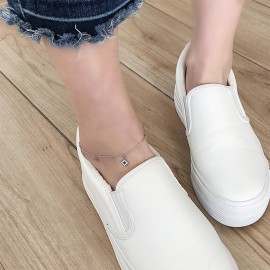 Hengyi Irregular Genuine 925 Sterling Silver Anklets for Women Exquisite Trendy Style Friend Gifts Silver Jewelry