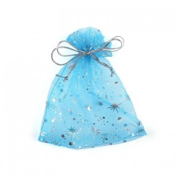 50Pcs/Bag High Quality Fashion Star Organza Bags 9x12cm Nice Jewelry Packaging Bags Wedding Christmas Gift Pouches Bag
