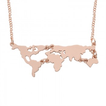 Hiphop Map of Africa Necklaces Pendants Gold Silver Globe World Map African Maps Pendant Necklace Women Men Earth Jewelry Colar
