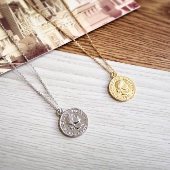 TTMM Jewelry  simple women necklace Coin Pendant Necklace for women  Gift  N45