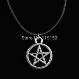 Vintage Pentagram Necklace Pendant Religious Supernatural Necklace Jewish Shield Star of David Jewelry Satan Charm Best Friends