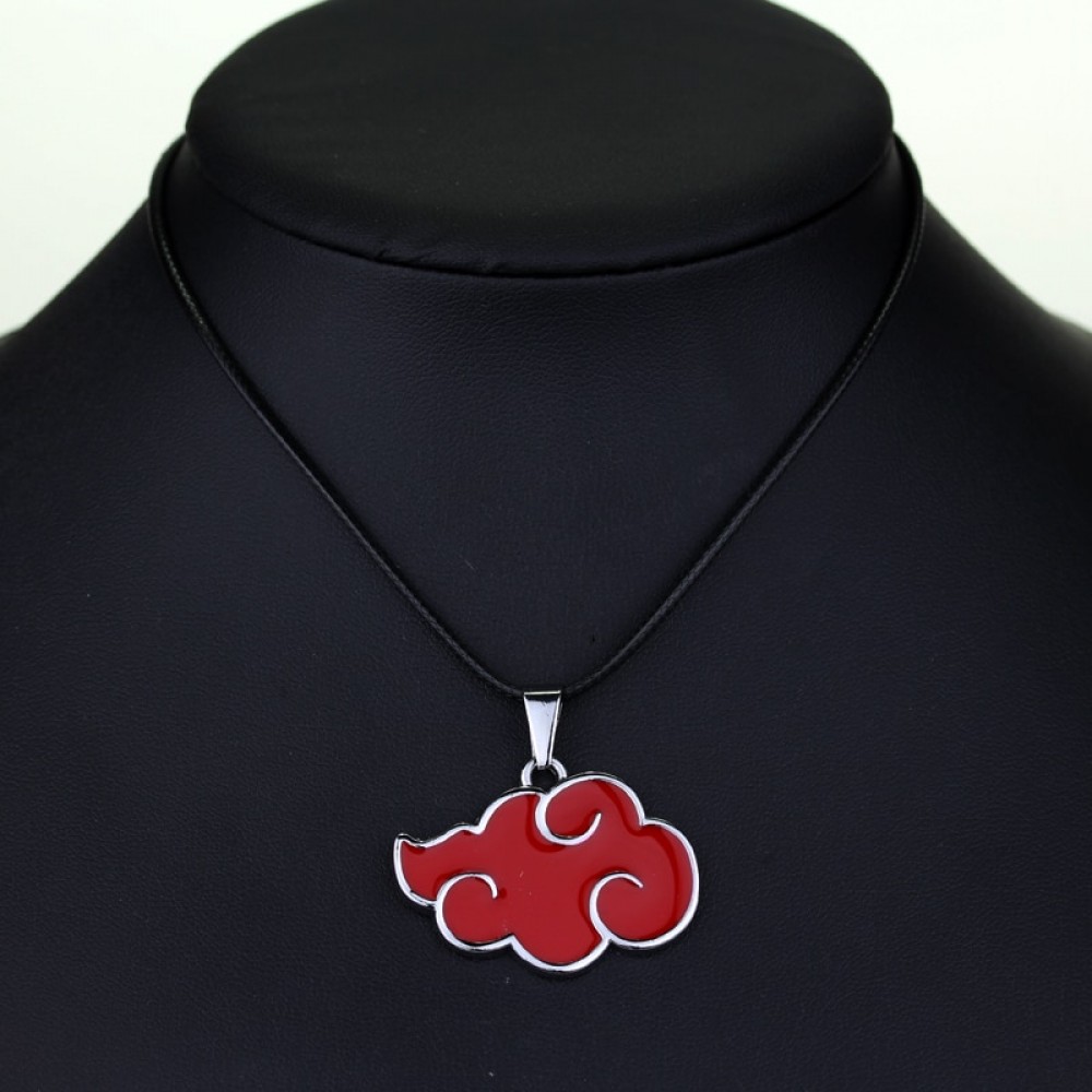 dongsheng DC Comics Cartoon Naruto Akatsuki Red Cloud Logo Necklaces itachi uchiha Metal Necklaces For Fans Gift -30