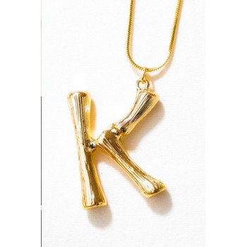 2019 New Big Letter Necklace Women Statement Gold Color Alphabet Long Necklace Trendy Jewelry Best Friend Gift Pendants Bijoux