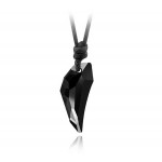 Austrian Crystal The teeth of the Wolf pendant chains long Leather men jewelry necklace 10 colours