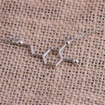 HOT Best Price Fashion Man women DNA Necklace Dopamine Biochemistry Molecule CATOP Chemical Structural Jewelry6#1810042510