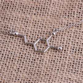HOT Best Price Fashion Man women DNA Necklace Dopamine Biochemistry Molecule CATOP Chemical Structural Jewelry6#1810042510