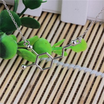 HOT Best Price Fashion Man women DNA Necklace Dopamine Biochemistry Molecule CATOP Chemical Structural Jewelry6#1810042510