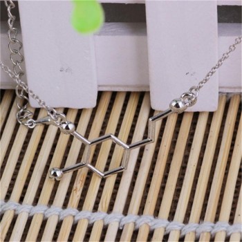 HOT Best Price Fashion Man women DNA Necklace Dopamine Biochemistry Molecule CATOP Chemical Structural Jewelry6#1810042510