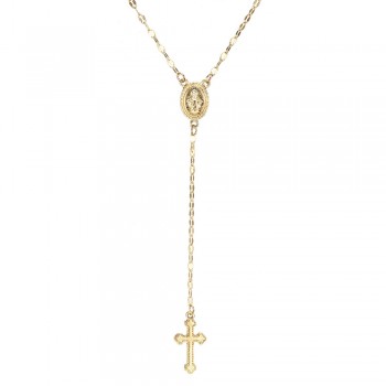 Fashion Rosary Necklace Long Cross Necklace Coustume Jewelry On The Neck Choker Necklace Women Collier Femme