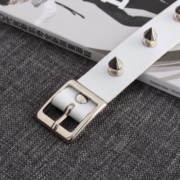 1PC Chic Punk Rock Gothic Unisex Women Men Leather Silver Spike Rivet Stud Collar Choker Necklace Statement Jewelry