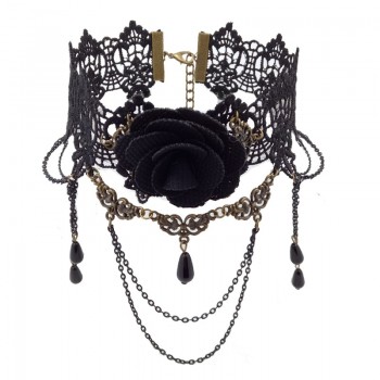 YiYaoFa Vintage Choker Necklace Gothic Jewelry Necklaces amp; Pendants False Collar Statement Necklace for Women Accessories