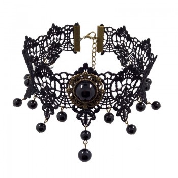 YiYaoFa Vintage Choker Necklace Gothic Jewelry Necklaces amp; Pendants False Collar Statement Necklace for Women Accessories