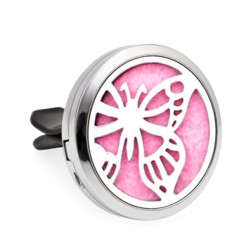 Angel Wings Cat Mermaid Flower 30mm Magnet Car Diffuser Locket Vent Clip Essential Oil Aromatherapy Perfume Locket 10pcs Pads