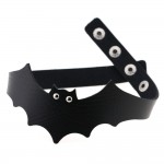 39*5cm Trendy Handmade PU Leather Bat Wings Harness Necklace Rock Collar Punk Goth Choker Necklace