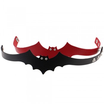 39*5cm Trendy Handmade PU Leather Bat Wings Harness Necklace Rock Collar Punk Goth Choker Necklace